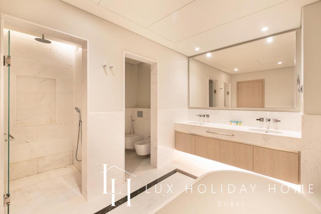 דובאי Lux Iconic Views At The Palm Tower Suite 4 מראה חיצוני תמונה